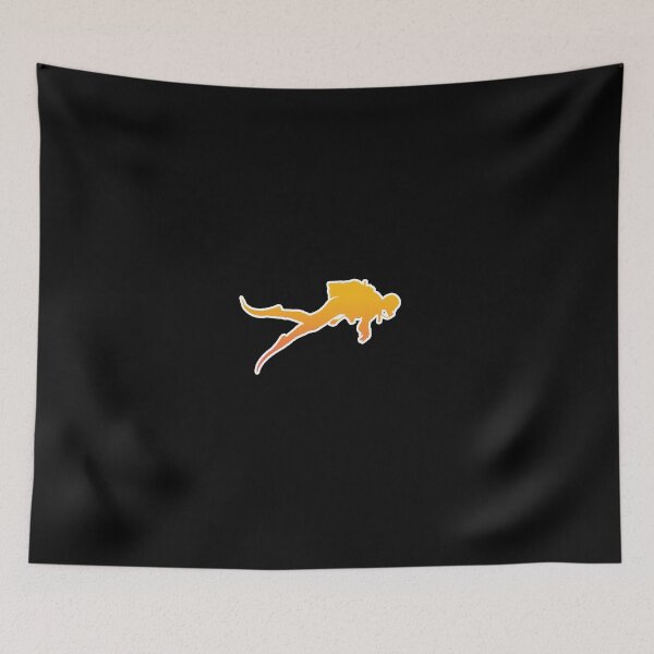 Item preview, Diver diving license silhouette diving gift designed and sold by redshirtz.