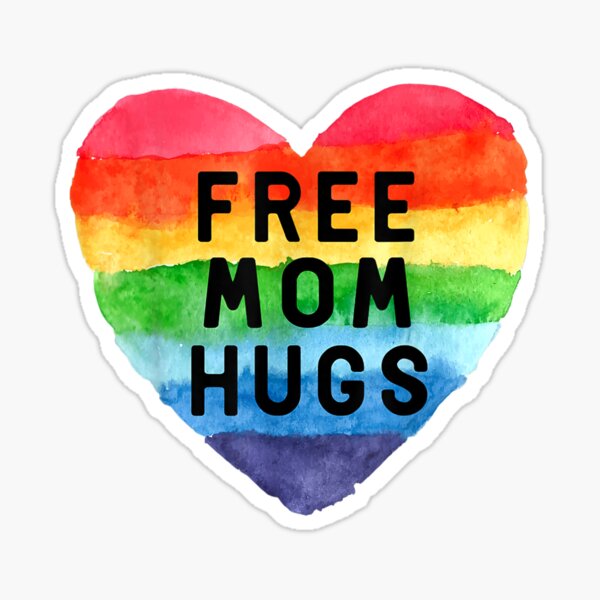 Download Free Mom Hugs Stickers Redbubble