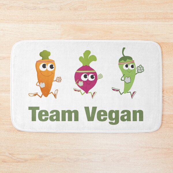 Item preview, Team Vegan Running Veggies designed and sold by Hedgie Designs.