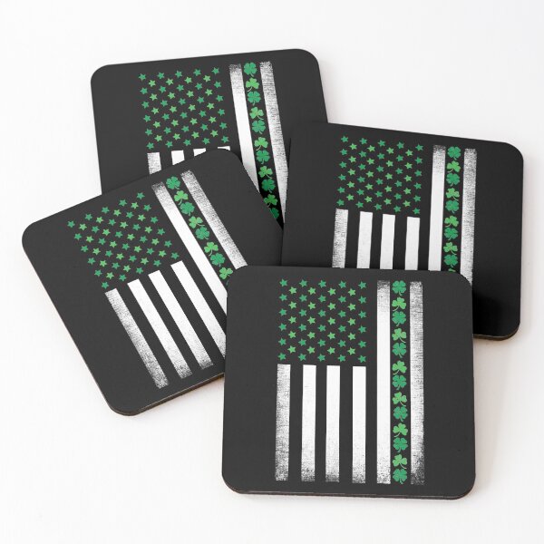 Item preview, St Patrick's Day Irish American Flag designed and sold by Captain Mood.