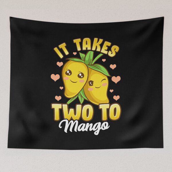 Item preview, Cute & Funny It Takes Two To Mango Fruit Pun designed and sold by perfectpresents.