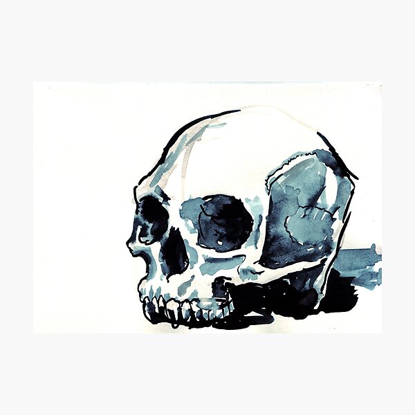 Ink Skull 8 Photographic Print