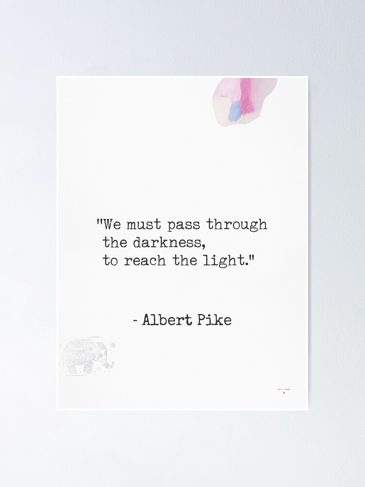 Poster Citation D Albert Pike Par Pagarelov Redbubble