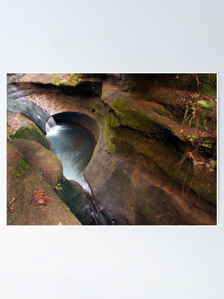 Alternate view of The Devil's Bathtub, Hocking Hills State Park Poster