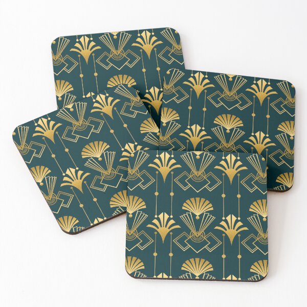 Item preview, Art Deco Golden Elegance designed and sold by artsandsoul.