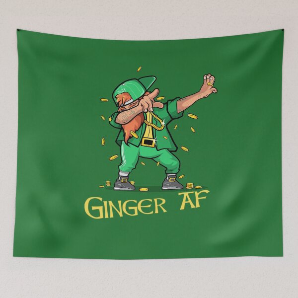 Artikelvorschau, Ginger Girl Irish Saint Patricks day novel and fun products Fun and craic. Irish American Shamrock Design entworfen und verkauft von comhra.