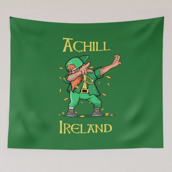 Item preview, Achill Girl Irish Saint Patricks day novel and fun products Fun and craic. Irish American Shamrock Design designed and sold by comhra.