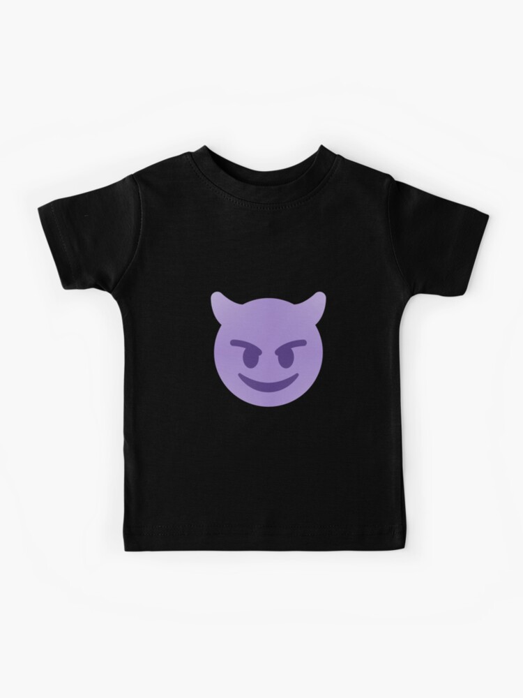 Purple devil emoji t hot sale shirt