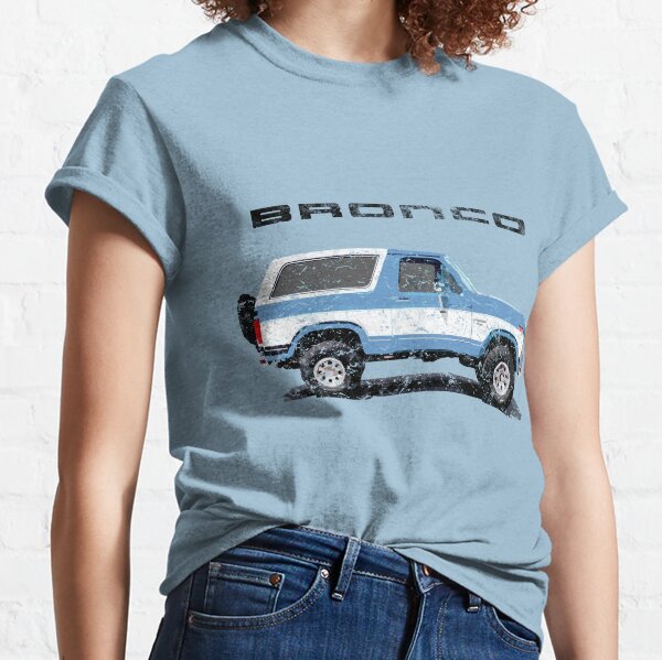 Ford Bronco Women's Vintage Multi-Color Ringer T-Shirt