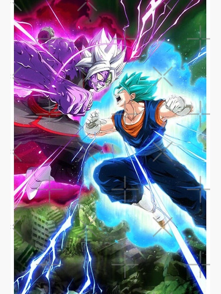 ULTRA GOGETA BLUE and ULTRA VEGITO BLUE with BROLY and MERGED