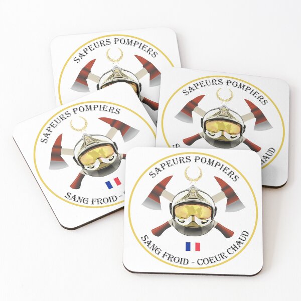 Item preview, Firefighters logo "Cold blood - Warm heart" designed and sold by Schlitteur.