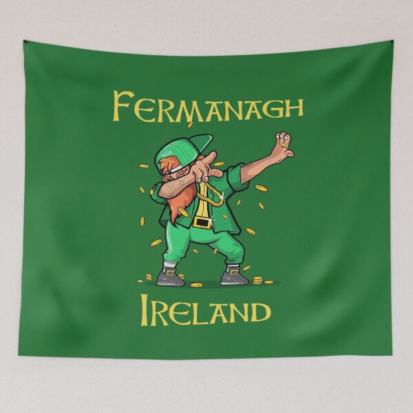 Item preview, Fermanagh Irish Saint Patricks day novel and fun products Fun and craic. Irish American Shamrock Design designed and sold by comhra.