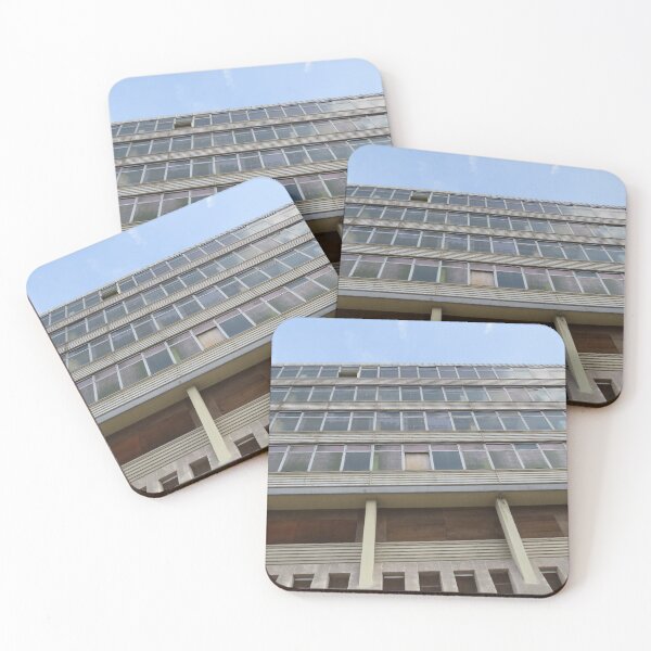 Item preview, disused concrete office block showing urban decay designed and sold by RoseArtUK.
