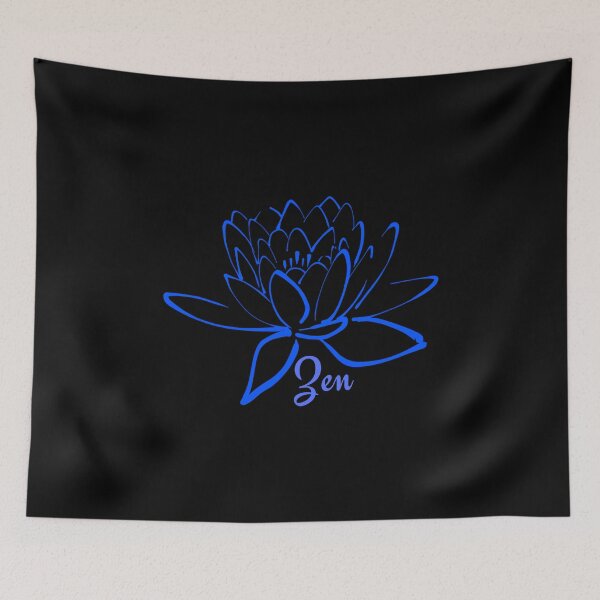 Item preview, Lotus Zen Flower Blue - Yoga Meditation  designed and sold by Paulele.