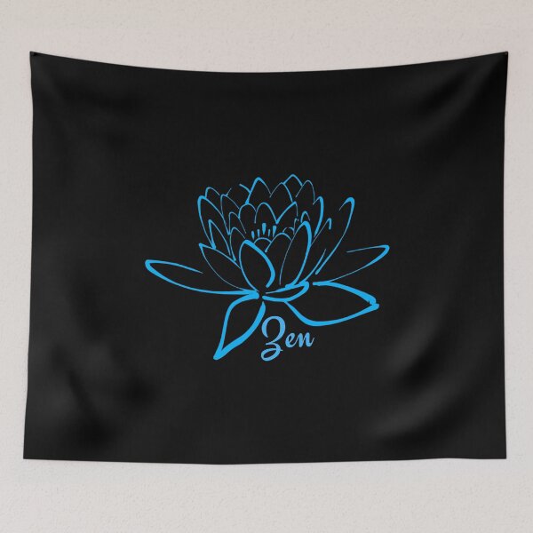 Item preview, Lotus Zen Flower Light Blue - Yoga Meditation  designed and sold by Paulele.