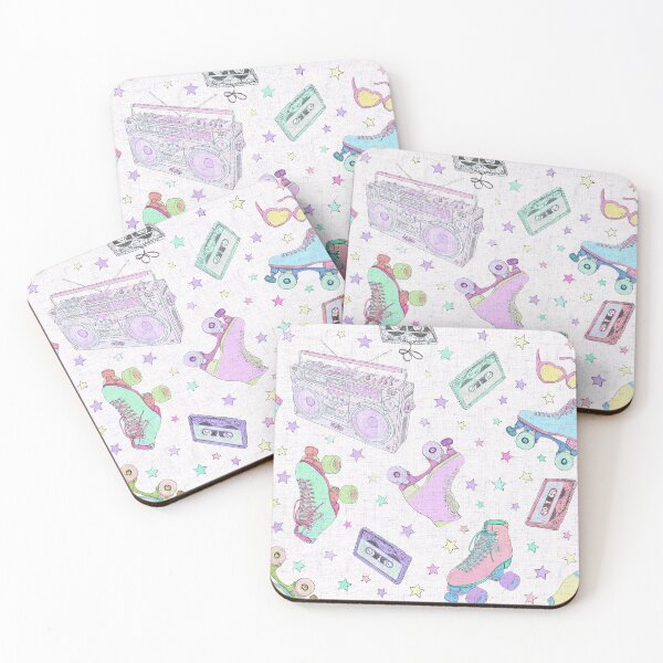 Item preview, Roller girls in white designed and sold by Rebecca Reck Art.