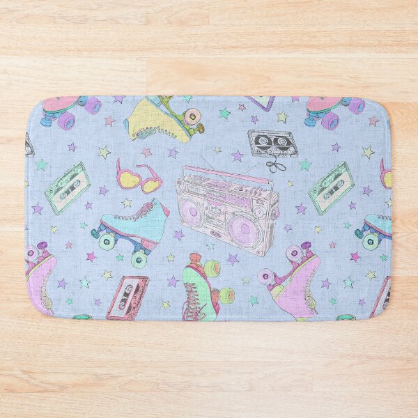 Item preview, Roller girls in blue designed and sold by Rebecca Reck Art.