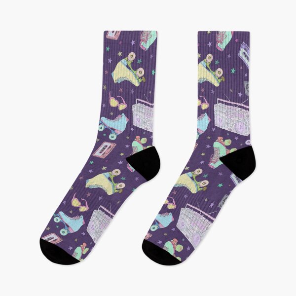 Item preview, Roller girls in puple designed and sold by Rebecca Reck Art.