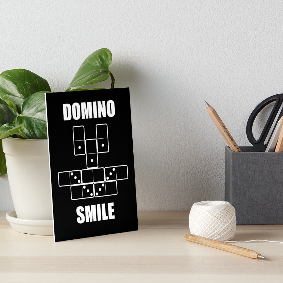 "Smiley Face Dominoes Smiley Emoji" Art Board Print for Sale by
