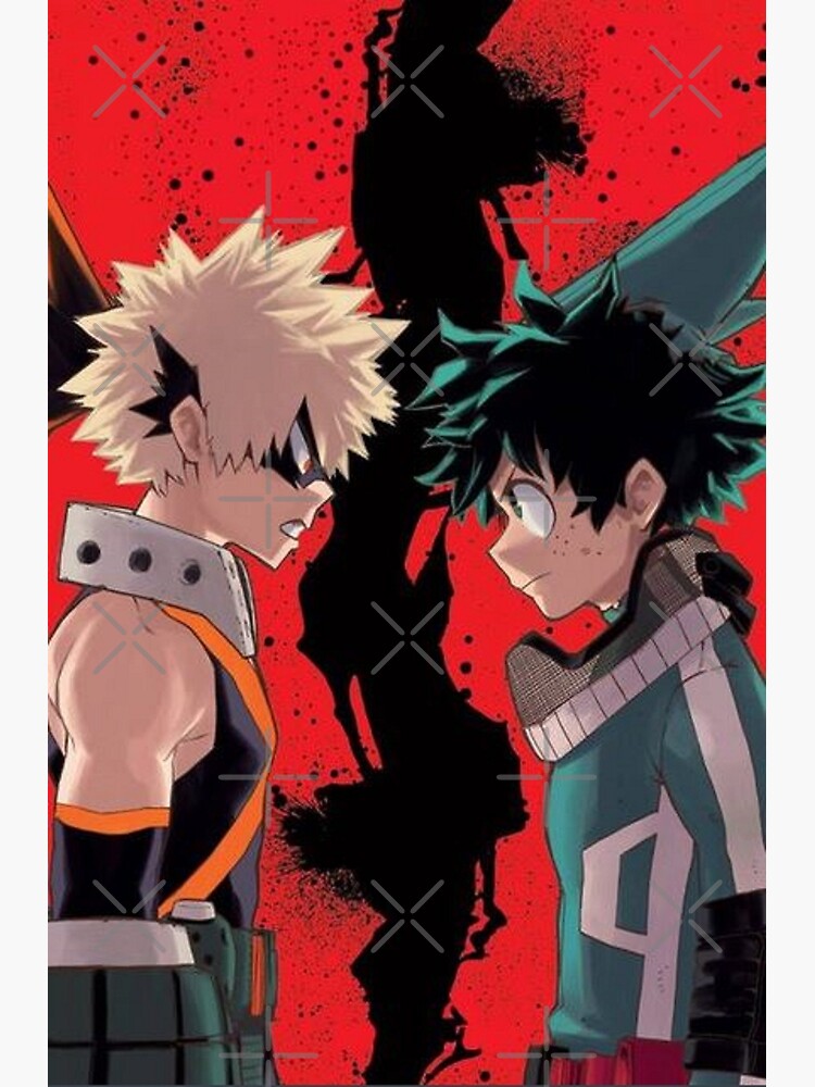 Póster Bakugo Vs Deku My Hero Academia De Grisart Redbubble