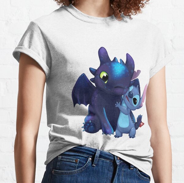 Stitch et Krokmou T-shirt classique