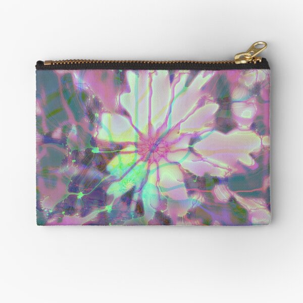 Floral abstraction Zipper Pouch