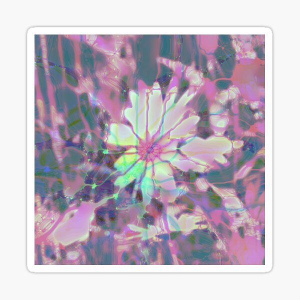 Floral abstraction Sticker