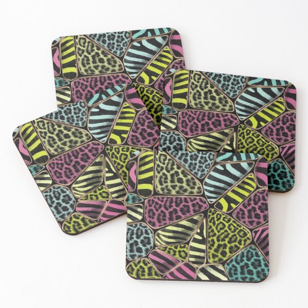 Item preview, Colorful Animal Print - Leopard and Zebra designed and sold by k9printart.