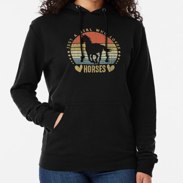 Item preview, Just a Girl Who Loves Horses Vintage Horses Distressed Gift for Horse Lover designed and sold by BlueShop.