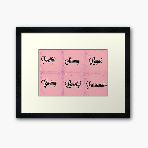 Description Framed Art Print