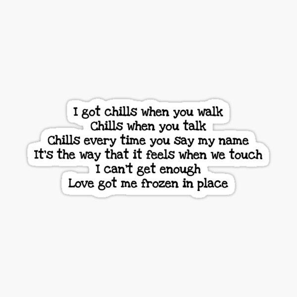 why don’t we chills lyrics Sticker