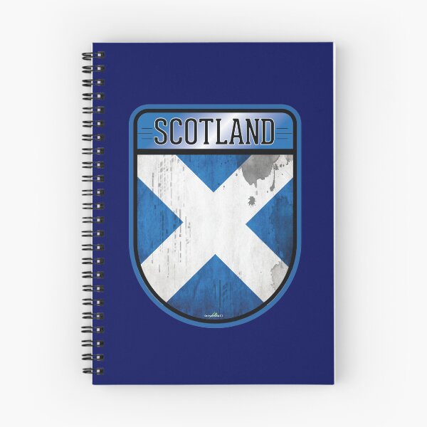 Item preview, SCOTLAND Scottish Flag Sticker UK Saltire Shield Sticker & T-Shirt designed and sold by OuterShellUK.