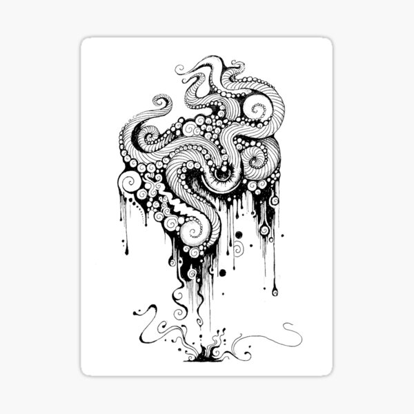 Item preview, Stylelized Octopus designed and sold by Sweeettfriday.