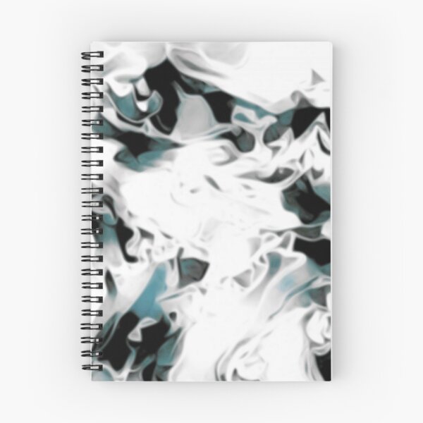 Item preview, Chills - blue turquoise white silver and black abstract swirls designed and sold by JaycraveDesigns.