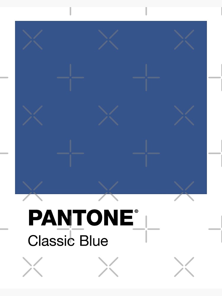 Pantone Classic Blue Farbpalette Blau Art Board Print By Lacato Redbubble