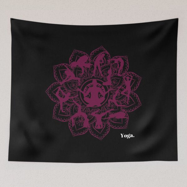 Item preview, Yoga Pose Mandala designed and sold by ALLTHETEEZ.