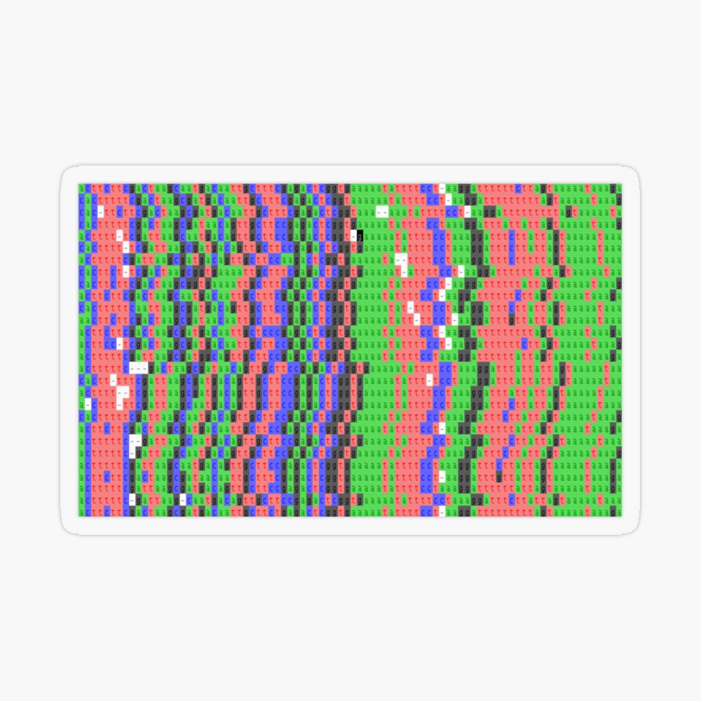 DNA Sequence pattern Art Print for Sale by jentiger