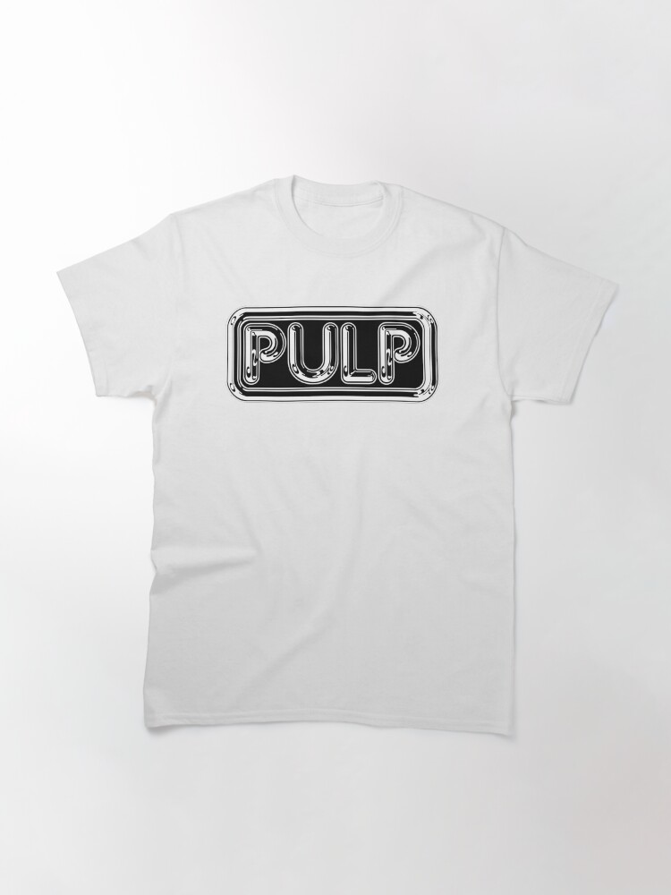 Alternate view of Pulp Rounded Black & White Fan Artwork & Logo - Prints & Clothing Classic T-Shirt