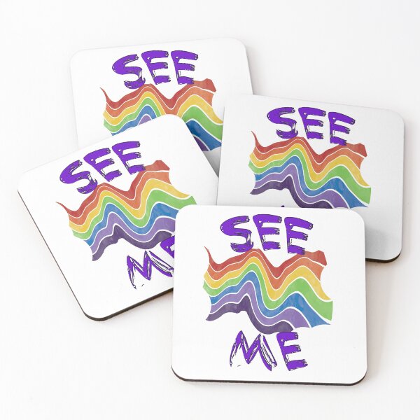 Item preview, SEE ME - Rainbow Pride designed and sold by SadSacDesigns.