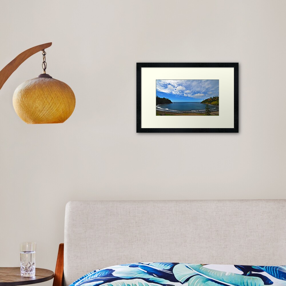Ball Bay - Norfolk Island Framed Art Print