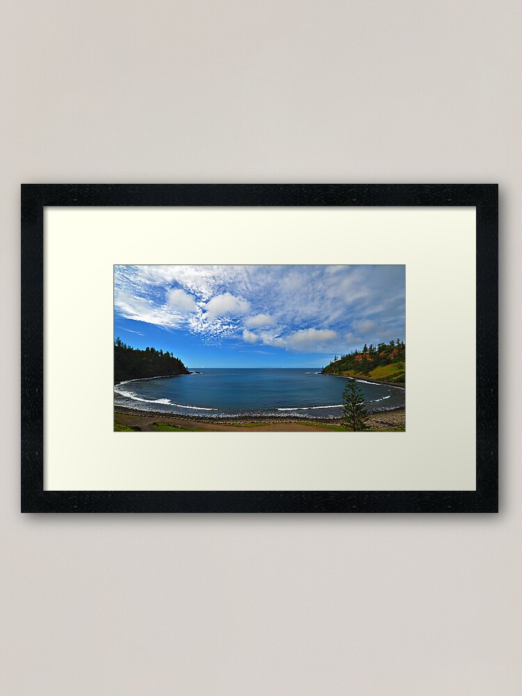 Alternate view of Ball Bay - Norfolk Island Framed Art Print