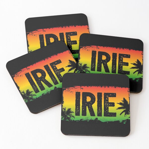 Item preview, IRIE Rasta Flag Colours and Palm Trees designed and sold by HotHibiscus.