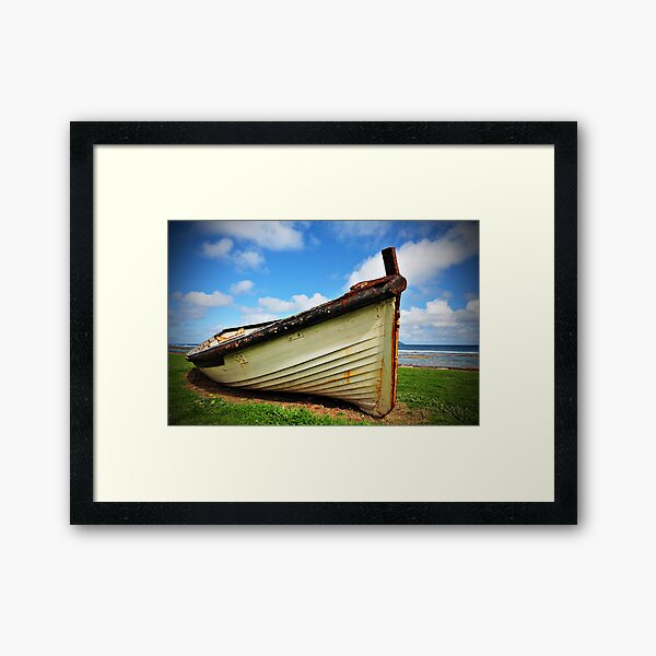 Lighter Boat - Norfolk Island Framed Art Print