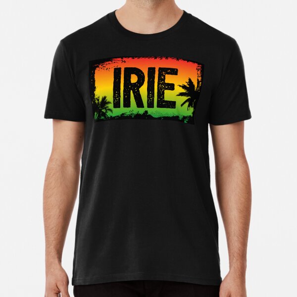 IRIE Rasta Flag Farben und Palmen Premium T-Shirt