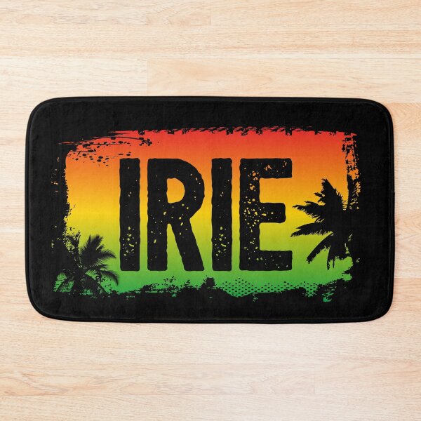Item preview, IRIE Rasta Flag Colours and Palm Trees designed and sold by HotHibiscus.