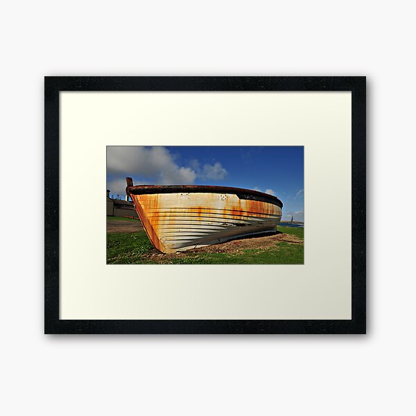 Lighter Boat - Norfolk Island Framed Art Print