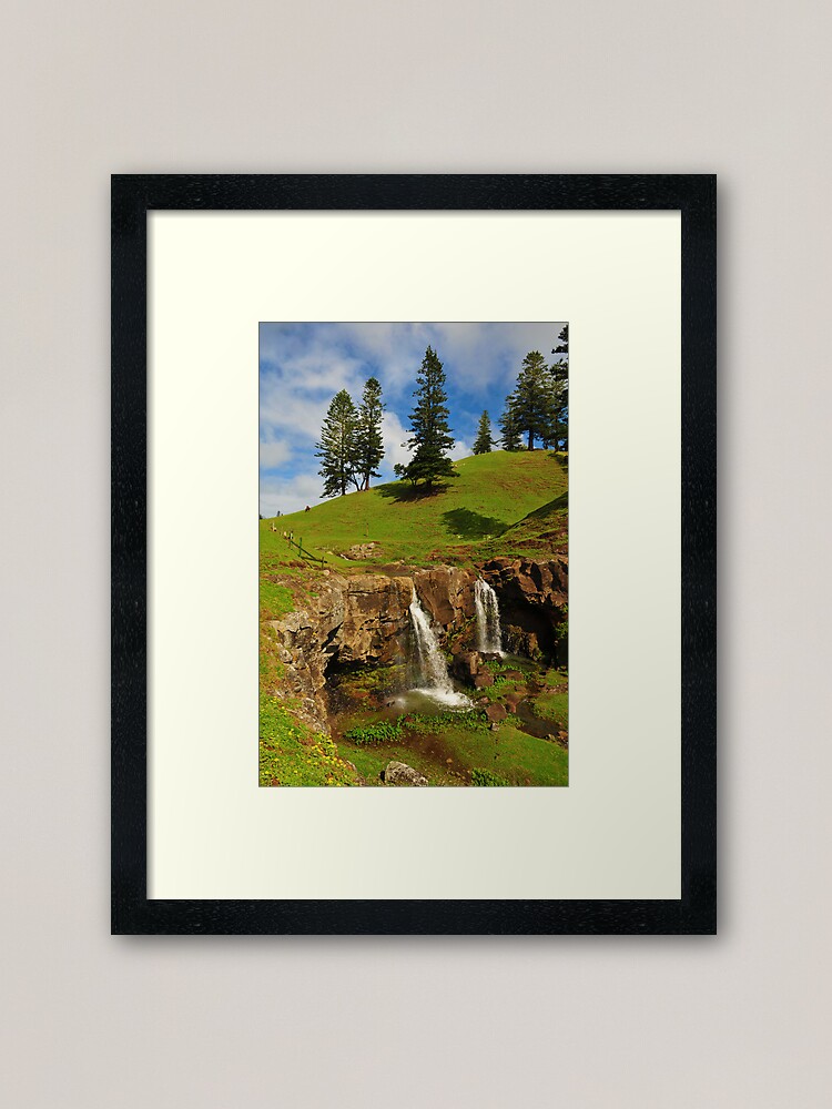 Alternate view of Cockpit Falls - Norfolk Island Framed Art Print