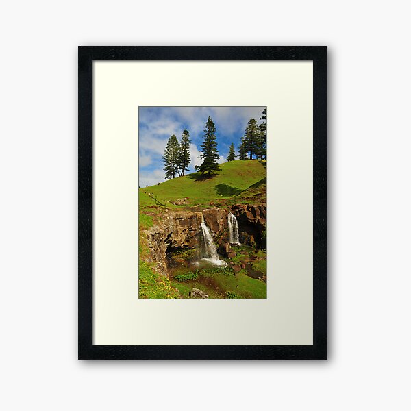 Cockpit Falls - Norfolk Island Framed Art Print