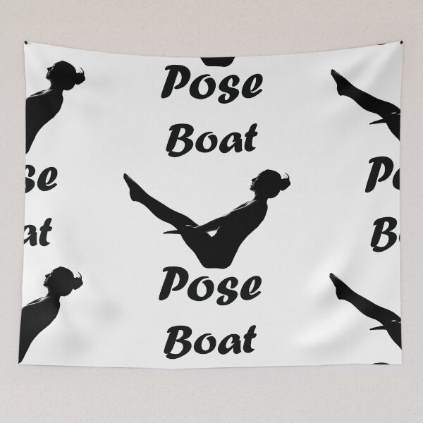 Item preview, Yoga Boat Pose designed and sold by SadSacDesigns.