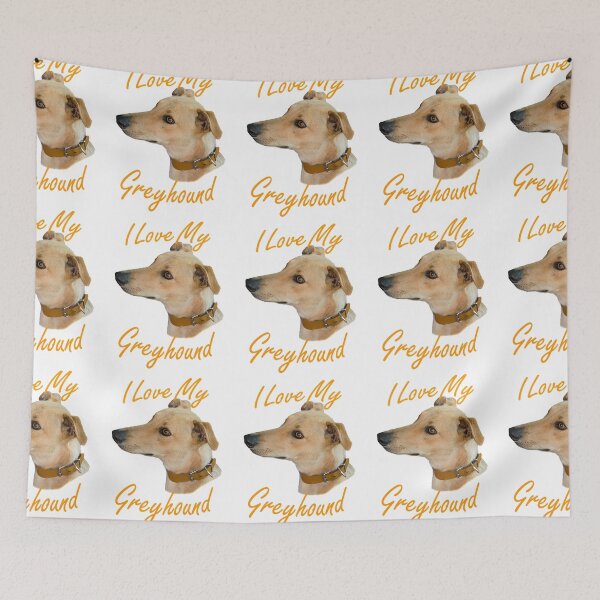 Item preview, Sadsac designs - I Love My Greyhound designed and sold by SadSacDesigns.
